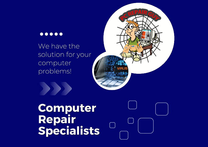 Technician performing computer repair in Harrison MI